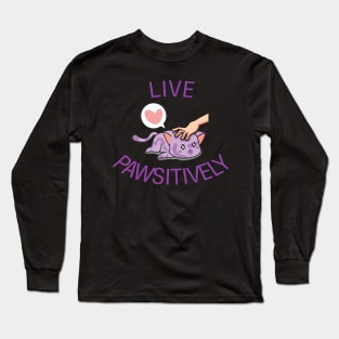 Positive Cat Long Sleeve T-Shirt